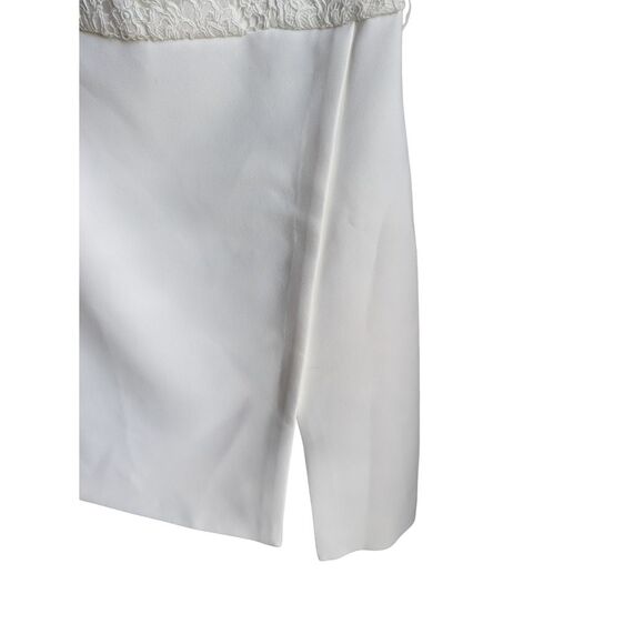 NWT Self Portrait Diamante accent‎ white lace bodice mini dress size 6 - Picture 8 of 14